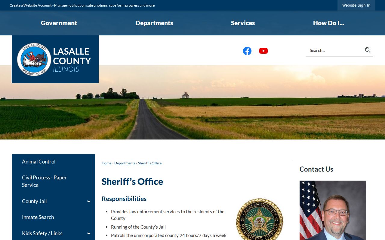 Official LaSalle County Sheriff's Office webpage