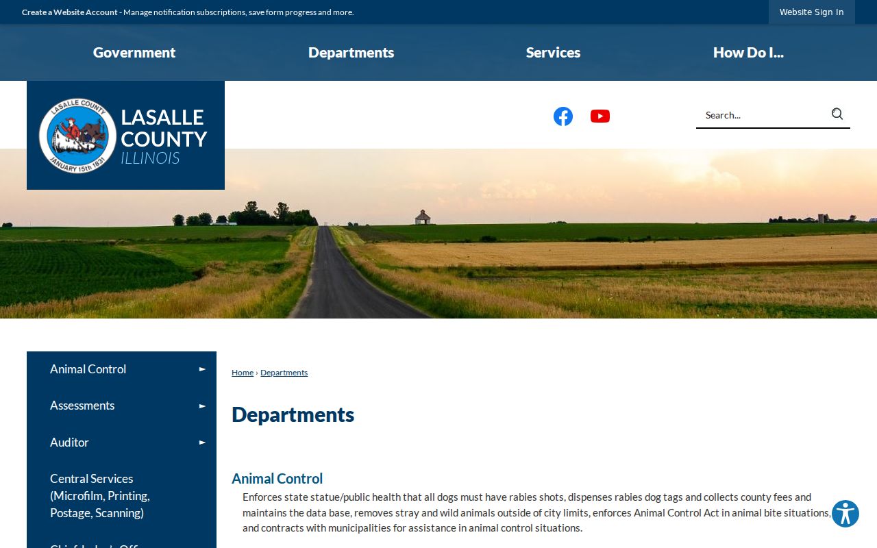 LaSalle County jail warrant and criminal records departments